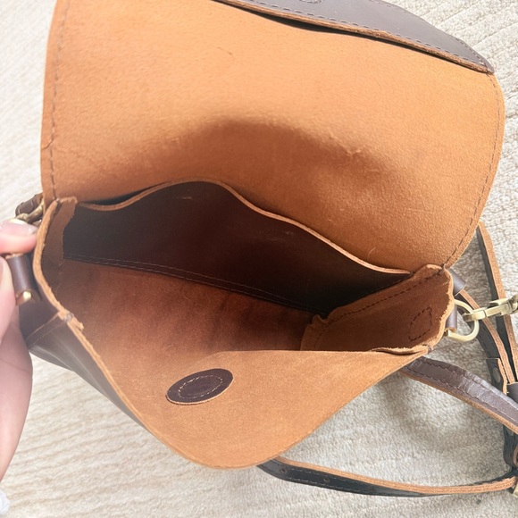 Portland Leather Metro Crossbody Bag- Mini Color: Grizzly - Picture 9 of 15